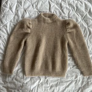 Zara Puff Sleeve Knit Sweater - size 10 girl